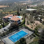 Mountain View 6 Bed Mansion With Private Padel Court, Pool & Gym Larnaka